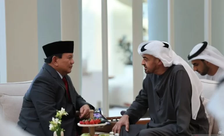 Prabowo membahas kerja sama pertahanan dengan Presiden UEA